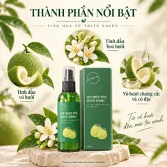 Xịt Mọc Tóc Bưởi Xanh 100ml – Xịt Dưỡng Tóc Tinh Dầu Vỏ Bưởi, Hoa Bưởi