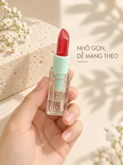 Son Môi Lipstick Dạng Thỏi Vỏ Trong Suốt – Thiết Kế Xanh Mint