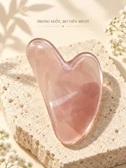 Gua Sha Nhựa Hình Trái Tim – Dụng Cụ Massage Mặt Chăm Sóc Da Tại Nhà