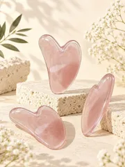 Gua Sha Nhựa Hình Trái Tim – Dụng Cụ Massage Mặt Chăm Sóc Da Tại Nhà