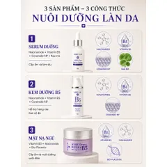 Combo serum + Kem dưỡng + Mặt nạ Neré Lab - PHỤC HỒI & NUÔI DƯỠNG LÀN DA