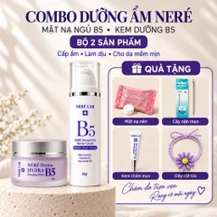 Bộ đôi NERÉ Mặt nạ ngủ - Kem dưỡng, Dưỡng ẩm sâu, Phục hồi da qua đêm, Dành cho da khô, Da nhạy cảm
