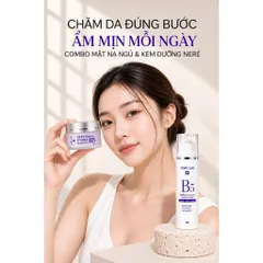 Bộ đôi NERÉ Mặt nạ ngủ - Kem dưỡng, Dưỡng ẩm sâu, Phục hồi da qua đêm, Dành cho da khô, Da nhạy cảm