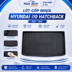 Lót Cốp Nhựa Hyundai i10 Hatchback Đuôi Cộc 2021-2026 Chống Nước Chống Bẩn Ôm Khít Cốp Xe Form Chuẩn