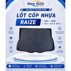 Lót cốp nhựa xe Toyota Raize 2021–2026, chuẩn form, chống trầy, dễ vệ sinh