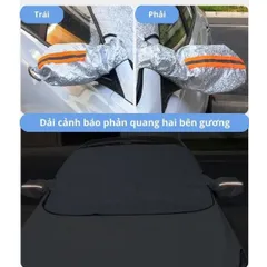 Bạt Che Nắng Kính Lái Ô Tô 4 Lớp Có Tai Gương Cao Cấp - Cách Nhiệt Chống Nóng Hiệu Quả