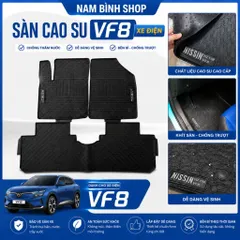 Thảm lót sàn xe VinFast VF8 3D theo xe – Cao su bền đẹp, không mùi, chống bẩn, vệ sinh nhanh