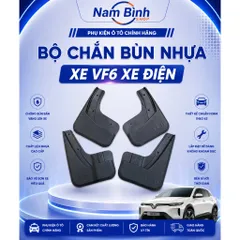 Chắn bùn VinFast VF6 | Nhựa ABS dày dặn, lắp chuẩn form, chống bùn đất
