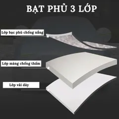 Bạt phủ xe VinFast VF8 tráng nhôm 3 lớp chống nóng chống nước phủ kín xe VF8