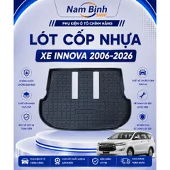 Lót Cốp Nhựa Xe Toyota Innova Đời 2006 Đến 2022 | Chuẩn Form - Chống Nước - Chống Trầy