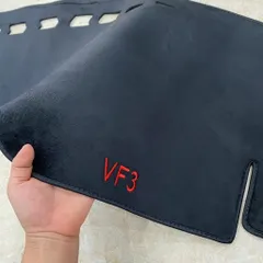 Thảm Taplo Lông Cừu Xe VinFast VF3 Màu Đen | Mềm Mịn, Đế Chống Trượt, Chống Nắng Taplo Bền Đẹp