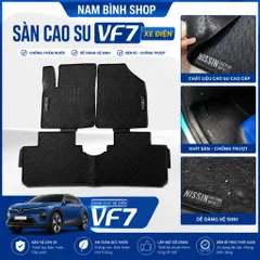 Thảm lót sàn xe VinFast VF7 3D theo xe – Cao su bền đẹp, không mùi, chống bẩn, vệ sinh nhanh