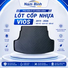 Lót cốp nhựa Toyota Vios 2019-2026 | Lót cốp xe Vios chống trầy xước – chống bẩn – dễ vệ sinh