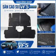 Thảm lót sàn xe VinFast VF5 / Herio Green 3D theo xe – Cao su bền đẹp, không mùi, chống bẩn, vệ sinh nhanh