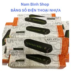 Bảng số điện thoại cho ô tô loại nhựa 4 dãy số