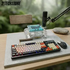 COMBO Phím Giả Cơ Và Chuột Ateck K98 Có Dây Cổng USB - Phím Chơi Gaming LED RGB Nhẹ Rõ Nét Cao Cấp.