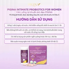 PIGINA Intimate Probiotics For Women - Viên Uống Bổ Sung Lợi Khuẩn Cho Nữ Giới Pigina, Hộp 30 Viên (Hàn Quốc)