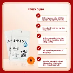 [CHÍNH HÃNG] Viên Uống Bổ Mắt LUTEIN Nhật Bản – Giảm Mỏi Mắt, Bảo Vệ Thị Lực Trước Ánh Sáng Xanh (Hộp 30 Viên)