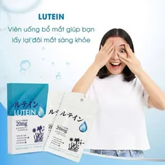 [CHÍNH HÃNG] Viên Uống Bổ Mắt LUTEIN Nhật Bản – Giảm Mỏi Mắt, Bảo Vệ Thị Lực Trước Ánh Sáng Xanh (Hộp 30 Viên)