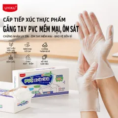 [HỘP 100] Găng tay cao su PVC Uyiku Nhật Bản siêu dai đa năng cao cấp