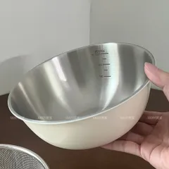 Âu trộn inox 304 cao cấp Uyiku đa năng có vạch chia dung tích size 19/22/24 cm