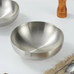 Bát tô canh inox 304 Uyiku chống nóng 3 lớp phong cách Hàn Quốc