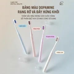 Bàn chải đánh răng lông tơ mềm UYIKU Nhật Bản kháng khuẩn, bảo vệ nướu