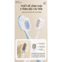 Bàn chải đánh răng lông tơ mềm UYIKU Nhật Bản kháng khuẩn, bảo vệ nướu