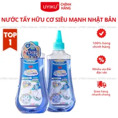 Nước tẩy UYIKU Nhật Bản siêu đậm đặc, tẩy ố dầu mỡ, mốc bẩn an toàn, tiện lợi