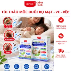 Túi thảo mộc đuổi bọ ve, bọ mạt, rệp giường Uyiku Nhật Bản 6 gói/hộp