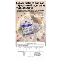 Túi thảo mộc đuổi bọ ve, bọ mạt, rệp giường Uyiku Nhật Bản 6 gói/hộp