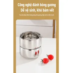 Bát ăn cho bé inox 316 cao cấp Uyiku 3 lớp chống nóng, chống rơi vỡ