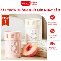 Sáp thơm phòng UYIKU Nhật Bản cao cấp khử mùi phòng khách, nhà vệ sinh, ô tô hộp 170g