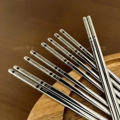 [5 ĐÔI] Đũa inox 316 cao cấp Uyiku chống trượt tiện lợi