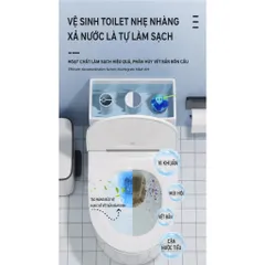 Cốc thả bồn cầu UYIKU Nhật Bản tan chậm - Diệt 99,9% vi khuẩn, làm sạch, khử mùi hôi tới 2900 lần xả
