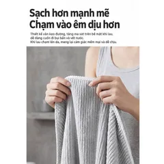Khăn tắm nhung san hô Uyiku Nhật Bản siêu thấm, mềm mịn size 140*70 cm