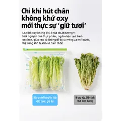 Túi Zip Đựng Thực Phẩm Uyiku Nhật Bản Khóa Kéo Chắc Chắn, Siêu Dày Size L / M