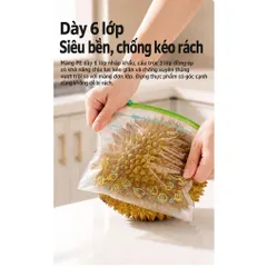 Túi Zip Đựng Thực Phẩm Uyiku Nhật Bản Khóa Kéo Chắc Chắn, Siêu Dày Size L / M