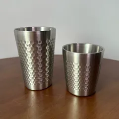 Cốc nước inox 304 Uyiku cao cấp 2 lớp vân tổ ong chống trượt