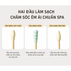 Tăm bông đa năng Uyiku Nhật Bản kháng khuẩn cao cấp hộp 300 que