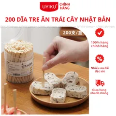Dĩa gỗ ăn trái cây Nhật Bản tiệt trùng, bảo vệ môi trường hộp 200 cái