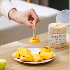 Dĩa gỗ ăn trái cây Nhật Bản tiệt trùng, bảo vệ môi trường hộp 200 cái