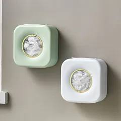 Hộp đựng màng bọc thực phẩm, túi nilong treo tường UYIKU Nhật Bản nhựa PP an toàn