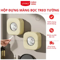 Hộp đựng màng bọc thực phẩm, túi nilong treo tường UYIKU Nhật Bản nhựa PP an toàn