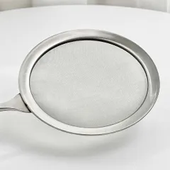 Vợt hớt bọt, cặn dầu Uyiku inox 304 cán gỗ sồi cao cấp