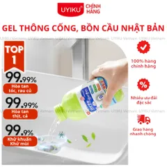 Gel thông cống siêu mạnh Uyiku Nhật Bản, thông tắc bồn cầu, khử mùi khử khuẩn chai 500ml
