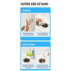 Gel thông cống siêu mạnh Uyiku Nhật Bản, thông tắc bồn cầu, khử mùi khử khuẩn chai 500ml