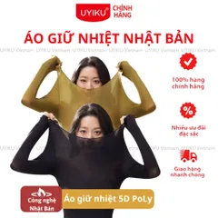 Áo giữ nhiệt 5D POLY công nghệ vải Nano Nhật Bản siêu nhẹ, siêu co giãn, giữ ẩm cho da