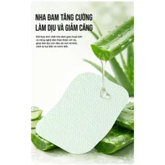 Miếng dán dưỡng ẩm lô hội Uyiku Nhật Bản dành cho da khô, nứt nẻ hộp 60 miếng