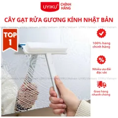 Cây gạt rửa gương kính cầm tay Uyiku Nhật Bản 2in1 cao cấp